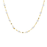 18 Karat Gold - 750 Süsswasserperlen Halskette - 276095